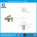 Stock DIN967 304/316 Stainless Steel Cross Recessed Pan Head Screws with Collar